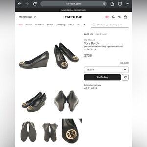 Tory Burch 60mm Wedge Pumps